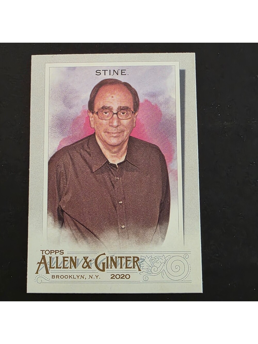 RL Stine 2020 Topps Allen & Ginter Silver Portrait 297 Author Goosebumps